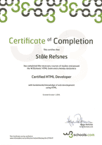 W3Schools JavaScript Certificate